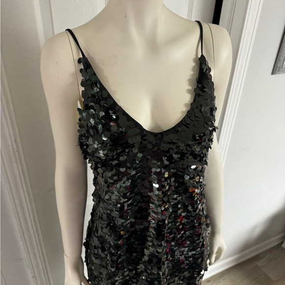 Free People Emerald Green Sequin Dress - Picture 6 of 12